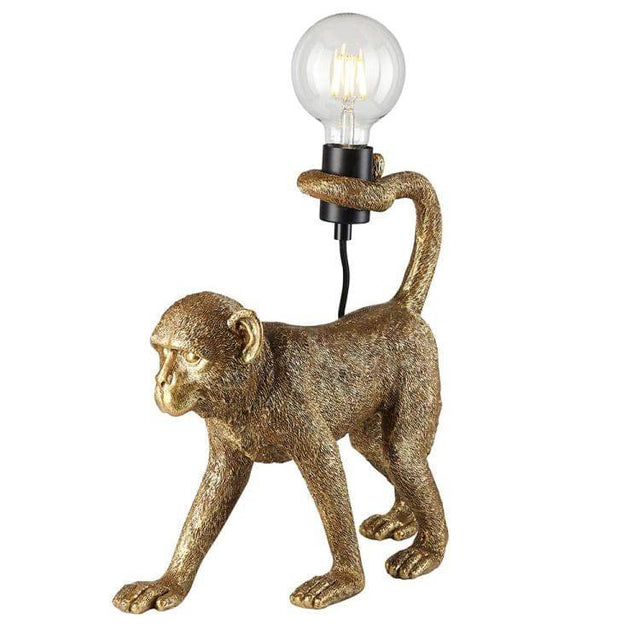 Capuchin Table Lamp Vintage Gold - Comet Lighting