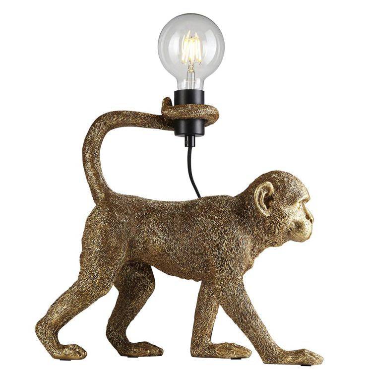 Capuchin Table Lamp Vintage Gold - Comet Lighting