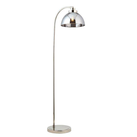 Caspa Task Floor Lamp Bright Nickel - Comet Lighting