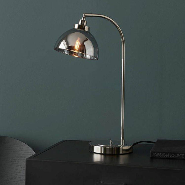 Caspa Task Table Lamp Bright Nickel - Comet Lighting