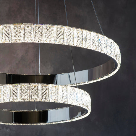 Celeste 2 Ring Pendant Ceiling Light - Comet Lighting