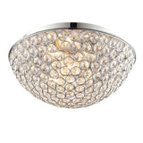 Chryla 3-Light Flush Ceiling Light Chrome - Comet Lighting