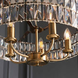 Clifton 5lt Pendant Ceiling Light Antique Brass - Comet Lighting