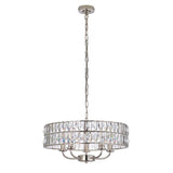 Clifton 5lt Pendant Ceiling Light Bright Nickel - Comet Lighting