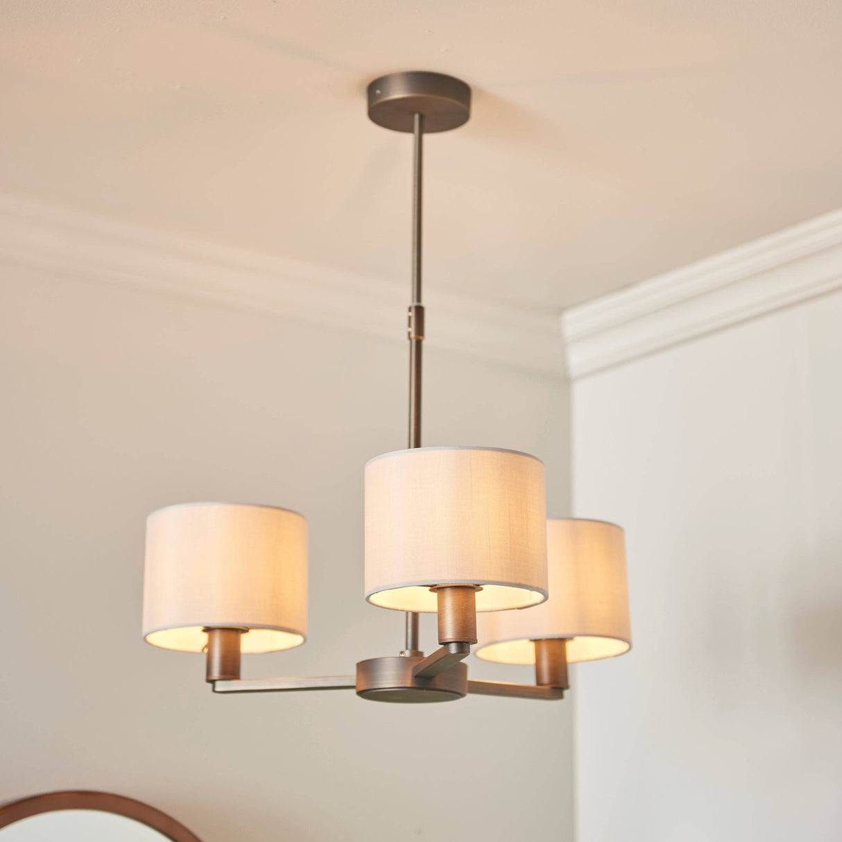 Daley 3-Light Pendant Ceiling Light & Marble Shades - Comet Lighting