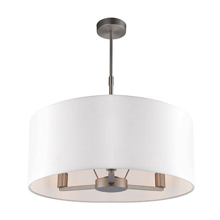 Daley 3-Light Pendant Ceiling Light & White Shade - Comet Lighting