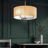 Daley 3-Light Pendant Ceiling Light & White Shade - Comet Lighting