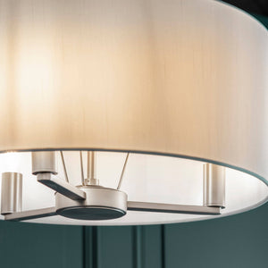 Daley 3-Light Pendant Ceiling Light & White Shade - Comet Lighting