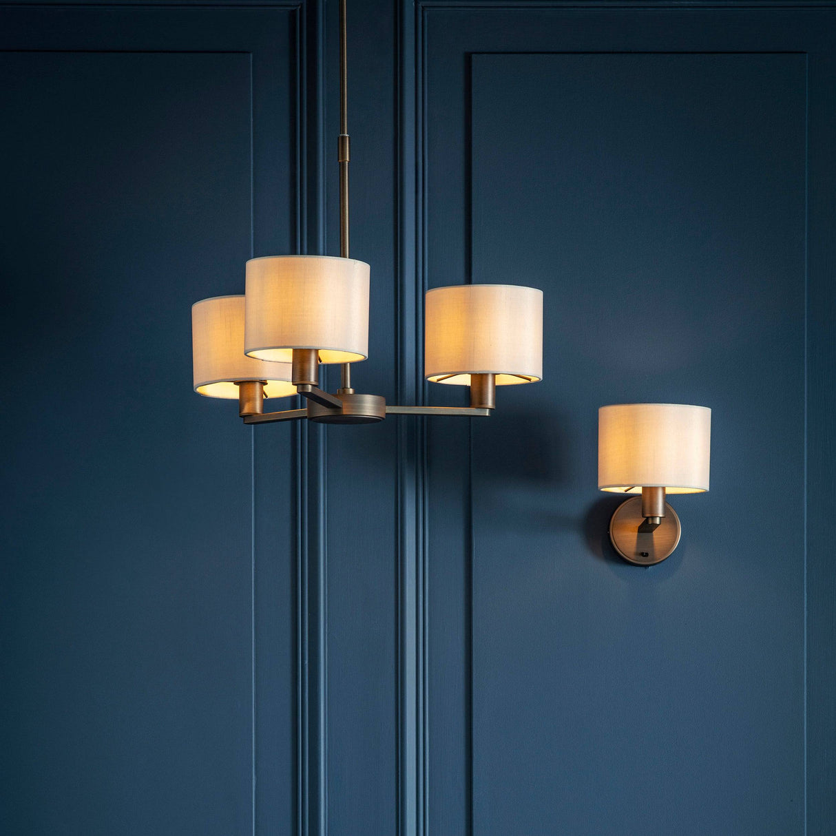 Daley Wall Light & Marble Shade - Comet Lighting