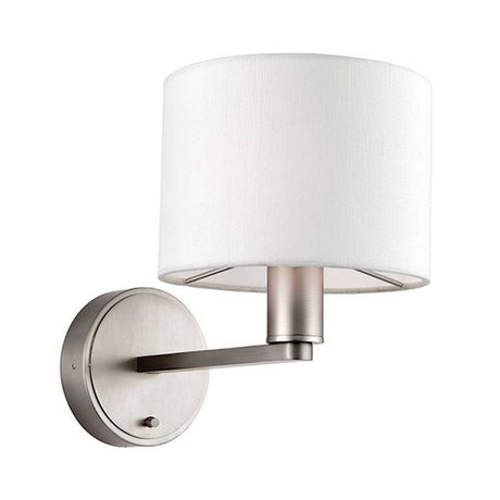 Daley Wall Light & White Shade - Comet Lighting