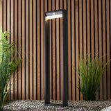 Dannah Solar Bollard Light Black w/ PIR - Comet Lighting