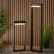 Dannah Solar Post Light Black w/ PIR - Comet Lighting