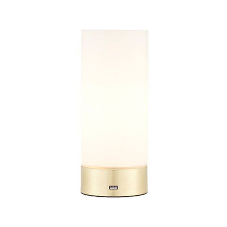 Dara Table Lamp USB Brushed Brass - Comet Lighting