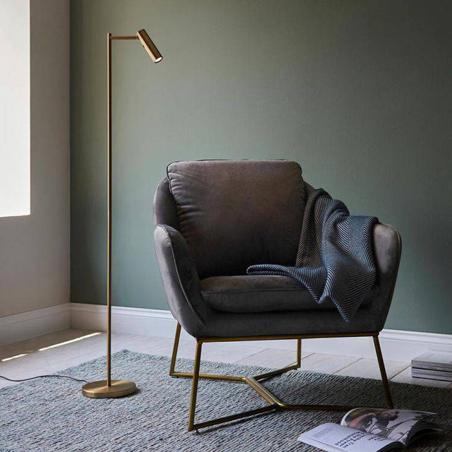 Dedicated Reader Task Floor Lamp Brass Plated - Comet Lighting