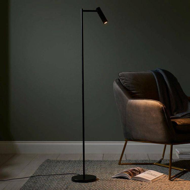 Dedicated Reader Task Floor Lamp Matt Black - Comet Lighting