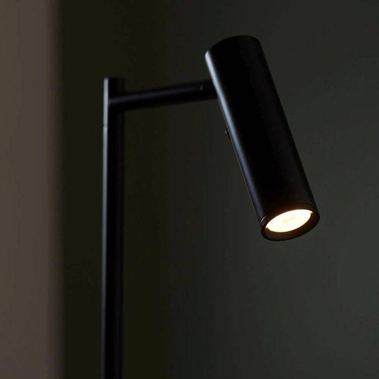 Dedicated Reader Task Floor Lamp Matt Black - Comet Lighting