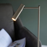 Dedicated Reader Task Floor Lamp Satin Nickel - Comet Lighting