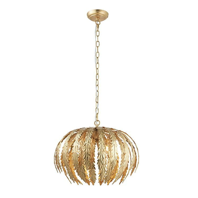 Delphine 3-Light Pendant Ceiling Light Gold - Comet Lighting