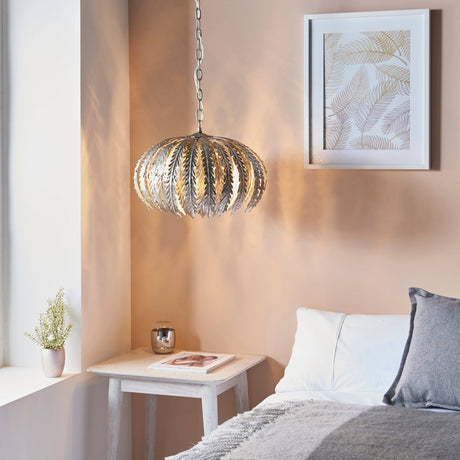 Delphine 3-Light Pendant Ceiling Light Silver - Comet Lighting