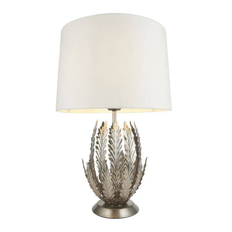 Delphine Table Lamp Silver Leaf - Comet Lighting