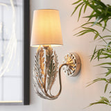 Delphine Wall Light Silver Leaf - Comet Lighting