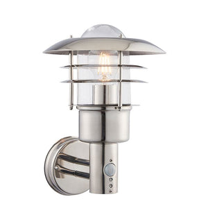Dexter 1-Light Outdoor Wall Light & PIR - Comet Lighting