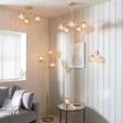 Dimple 3-Light Semi-Flush Ceiling Light - Comet Lighting