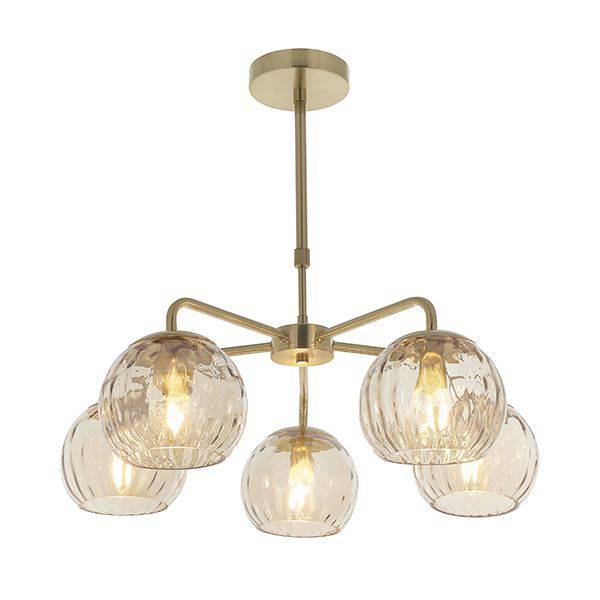 Dimple 5-Light Pendant Ceiling Light - Comet Lighting