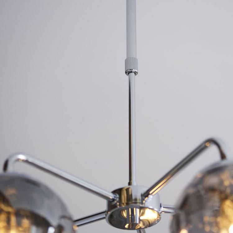 Dimple 5Lt Pendant Ceiling Light Chrome - Comet Lighting