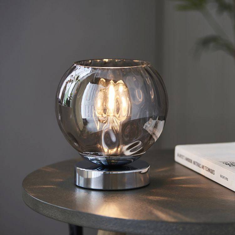 Dimple Table Lamp Chrome - Comet Lighting