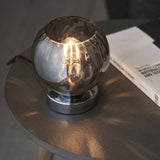 Dimple Table Lamp Chrome - Comet Lighting