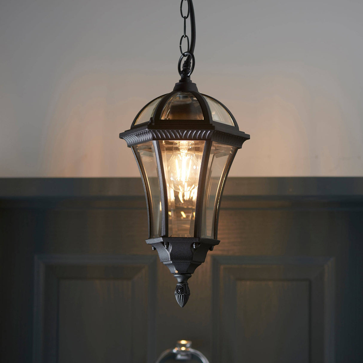 Drayton 1-Light Outdoor Ceiling Lantern - Comet Lighting