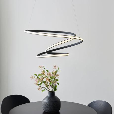 Dune LED Pendant Ceiling Light Black - Comet Lighting