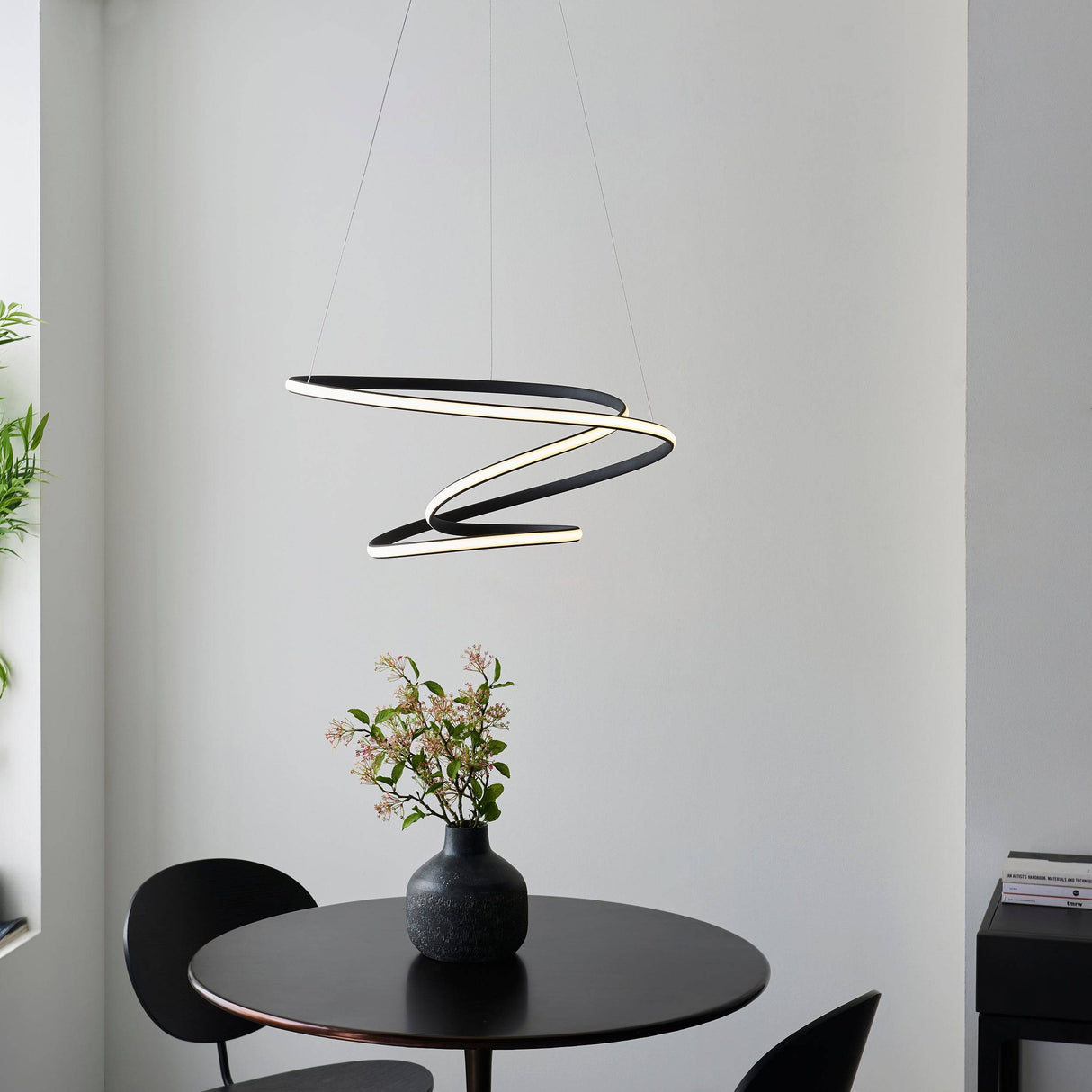 Dune LED Pendant Ceiling Light Black - Comet Lighting