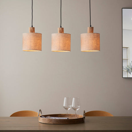 Durban 3Lt Pendant Ceiling Light - Comet Lighting