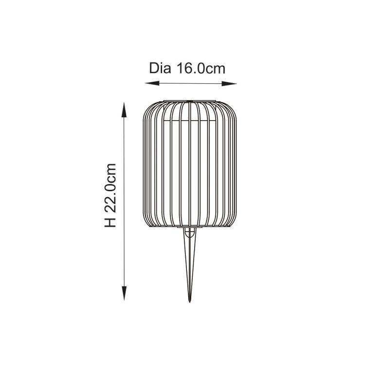 Dusk Solar Floor Spike Light w/ Sensor - Comet Lighting