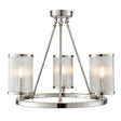 Easton 3-Light Semi Flush Ceiling Light Nickel - Comet Lighting