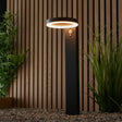 Ebro Solar Post Light Black w/ PIR - Comet Lighting