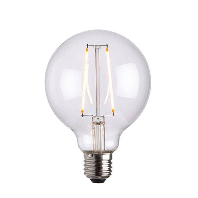 Endon E27 LED Filament 95mm Globe 2w 2200k 210lm - Comet Lighting