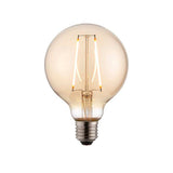 Endon E27 LED Filament 95mm Globe Amber 2w 2000k 190lm - Comet Lighting