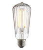 Endon E27 LED Filament Ribbed Pear Shaped 4w 2200k 450lm - Comet Lighting