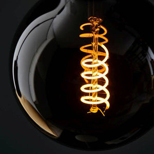Endon E27 LED Filament Spiral 125mm Globe 4w 1800k 80lm - Comet Lighting