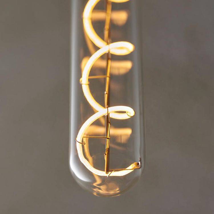 Endon E27 LED Spiral Tubular Filament 4w 2200k 265lm Dimmable - Comet Lighting