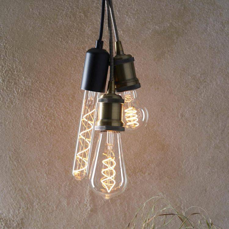 Endon E27 LED Spiral Tubular Filament 4w 2200k 265lm Dimmable - Comet Lighting