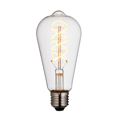 Endon E27 LED Twist Filament 4w 2200k 265lm Dimmable - Comet Lighting