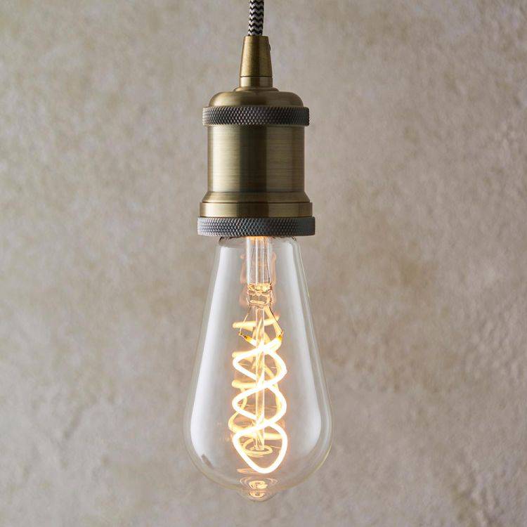 Endon E27 LED Twist Filament 4w 2200k 265lm Dimmable - Comet Lighting