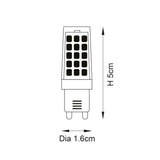 Endon G9 LED SMD 4.8w 4000k 470lm Dimmable - Comet Lighting