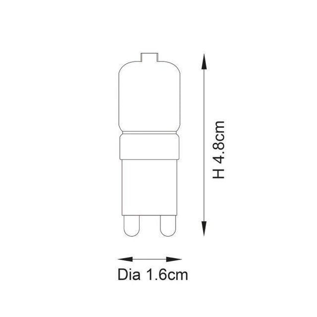 Endon G9 LED SMD Frosted 2w 3000k 200lm - Comet Lighting