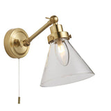 Faraday Wall Light Satin Brass - Comet Lighting