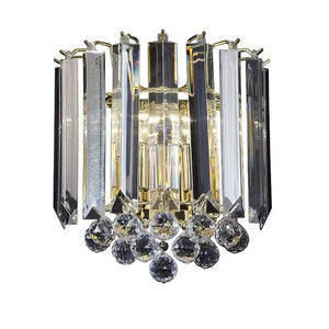Fargo 2-Light Wall Light Brass Effect - Comet Lighting